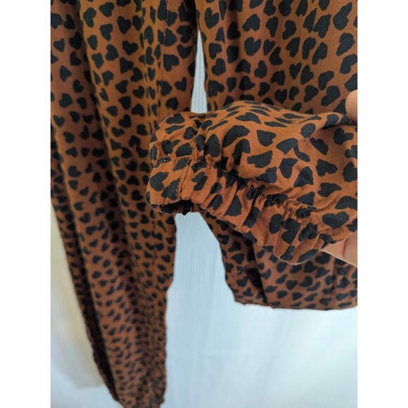P.J. Salvage Cheetah Jogger Pants Rayon Elastic Waist Drawstring Animal (E12) - Picture 3 of 7